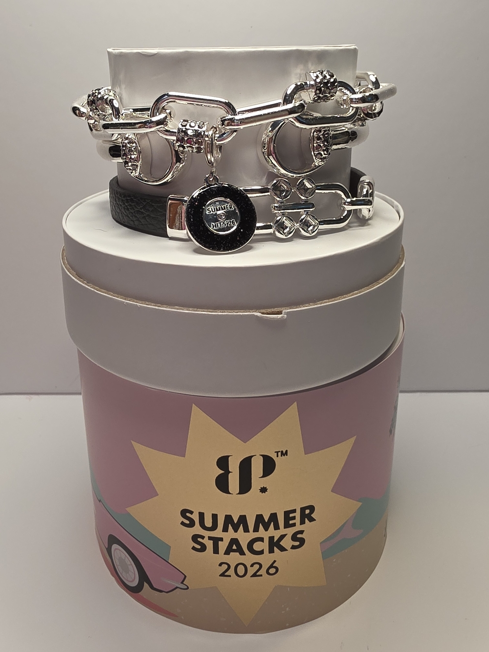 Summer Stacks 2026 Silver-Link Charm Bracelet Set NWT
